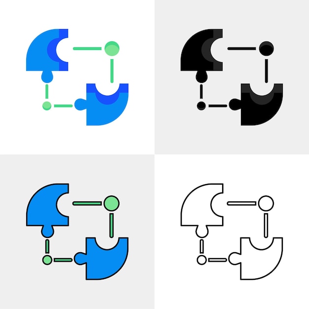 Icône d'intégration avec son design élégant représentation parfaite pour vos entreprises interconnectées