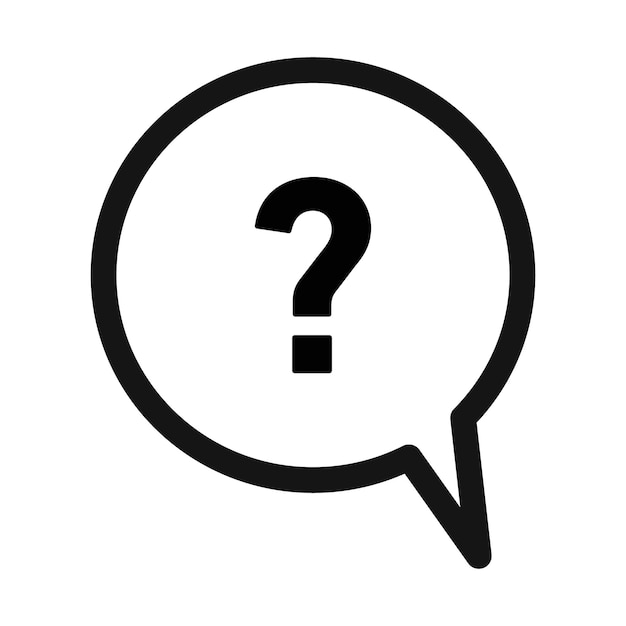 Icône d'interrogation d'aide Idéal pour les FAQ et le support client
