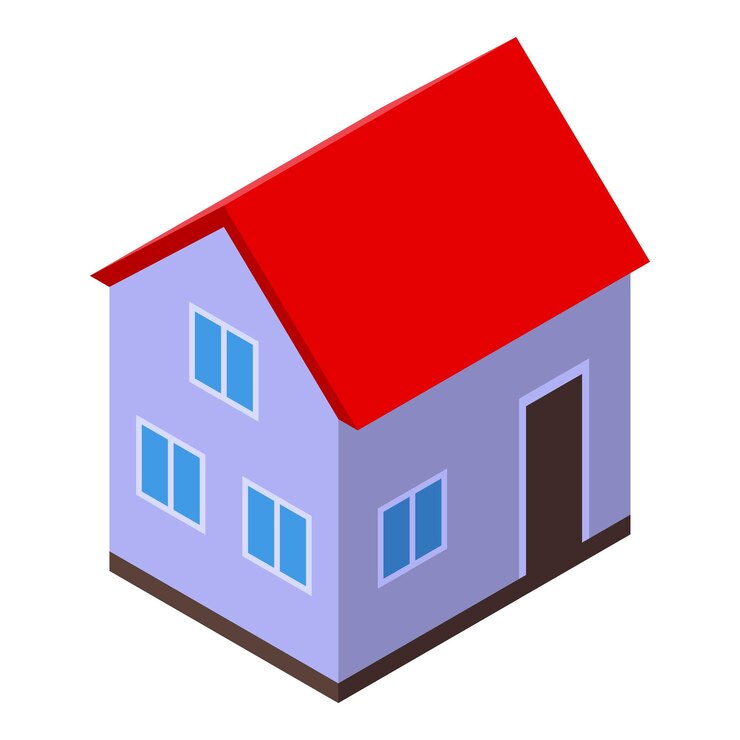Vecteur icône d'investissement de maison de location isométrique de l'icône vectorielle d'investissement de maison de location pour la conception de sites web isolée sur fond blanc