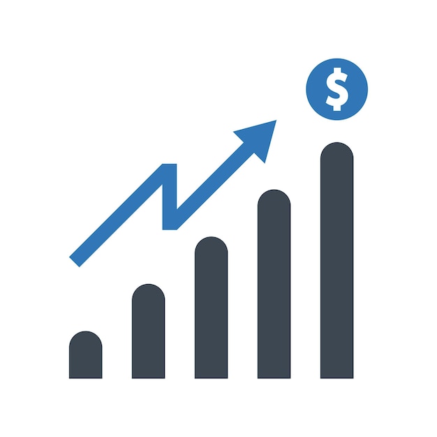 Icône d'investissement SEO Graphiques vectoriels simples et modifiables