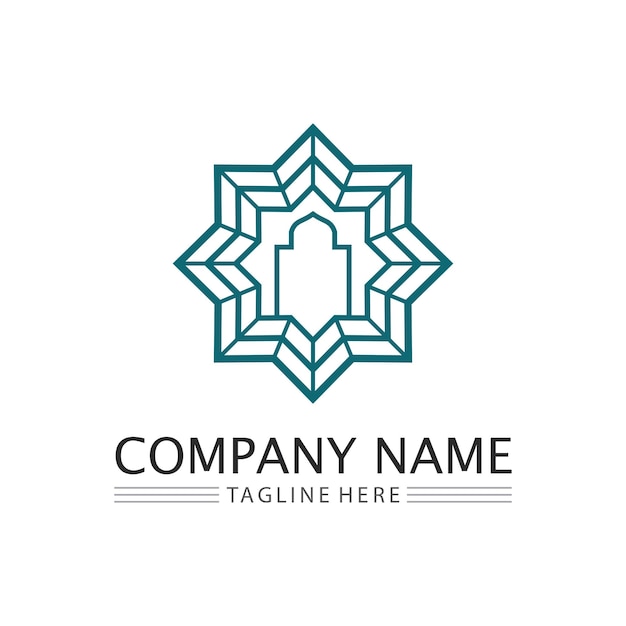 Icône islamique et signe graphique vectoriel de conception de logo de ramadan