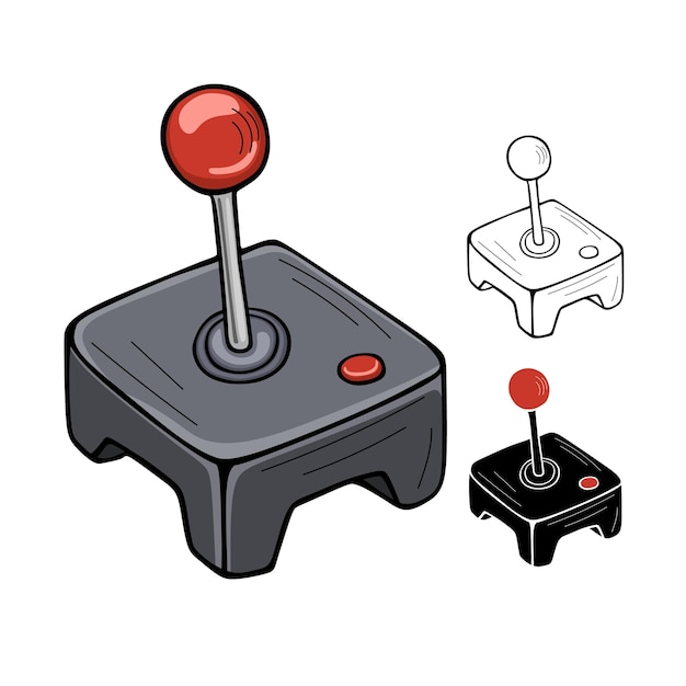 Icône isolée d'illustration vectorielle de manette de jeu