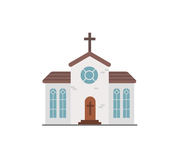 Icône Isolée De Vecteur D'église. Illustration D'emoji D'église. émoticône Isolé Vecteur église