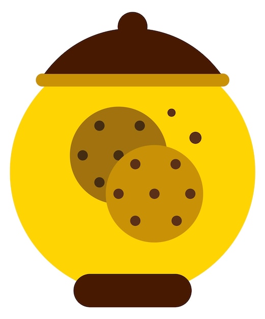 Icône de jarre à biscuits Conteneur à biscuits vaisselle de cuisine