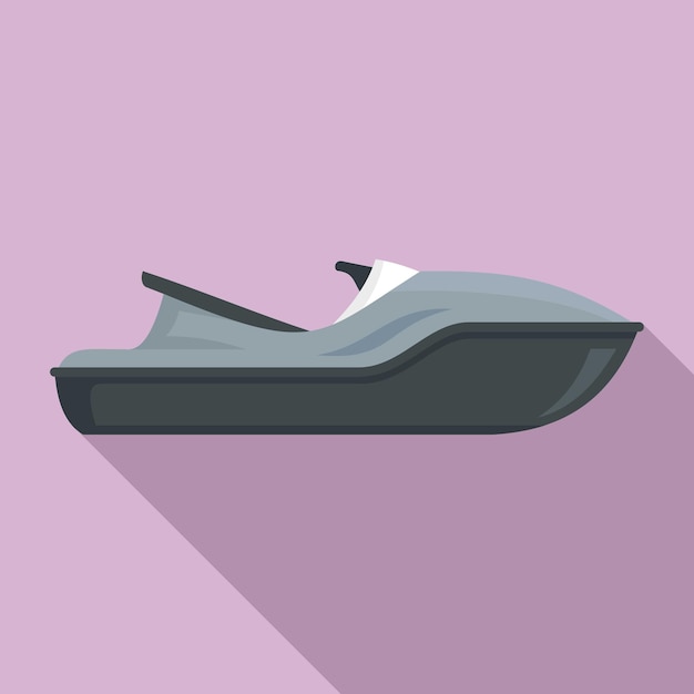 Vecteur icône de jet ski de mer illustration plate de l'icône vectorielle de jet ski de mer pour la conception de sites web