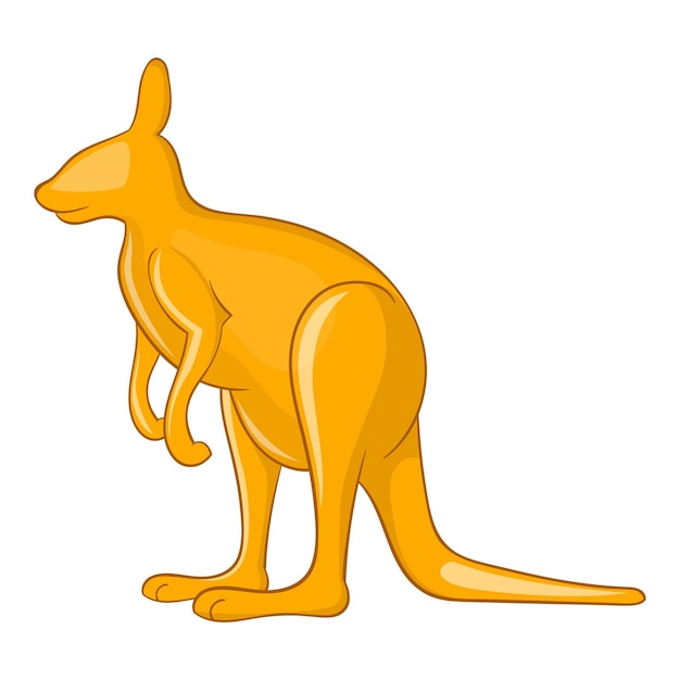 Vecteur icône de kangourou illustration de dessin animé de l'icône vectorielle du kangourou pour la conception de sites web