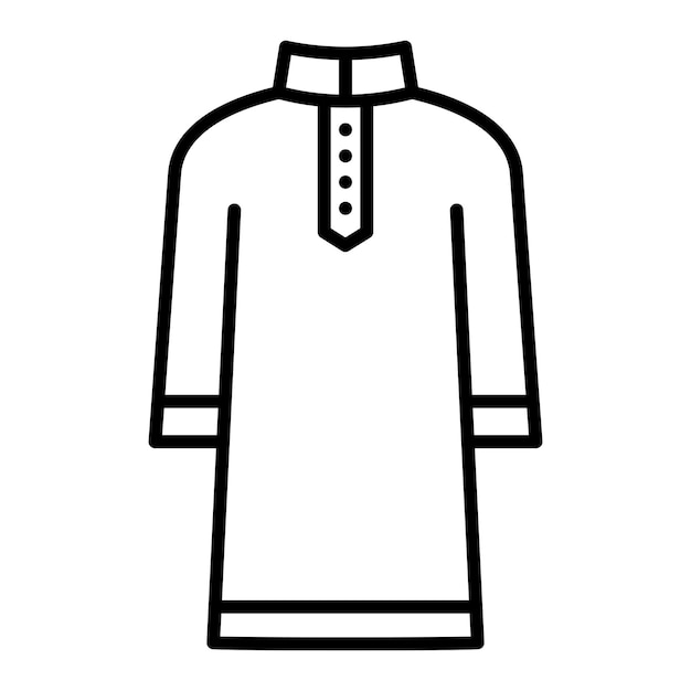 Vecteur l'icône de kurta