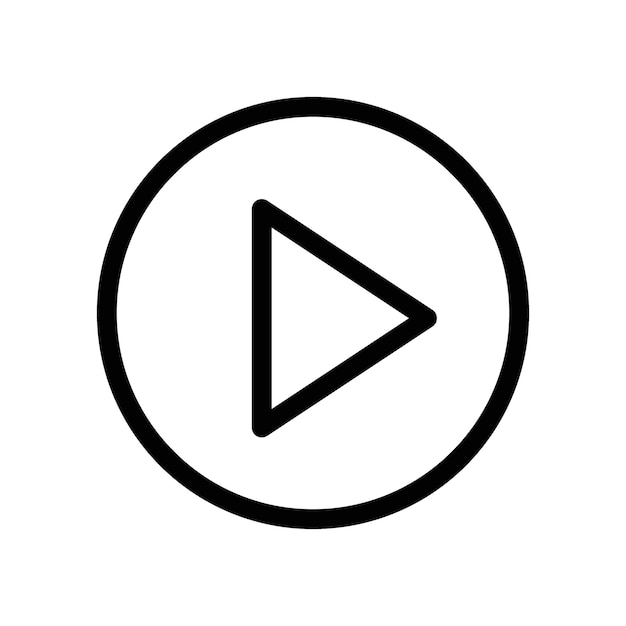 Icône de lecture parfaite pour la lecture multimédia et vidéo