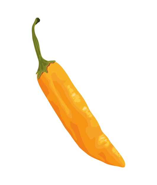 icône de légume chaud au piment jaune