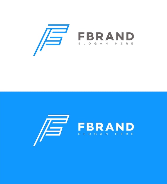 Vecteur icône de la lettre f identité de la marque template de symbole de la marque f