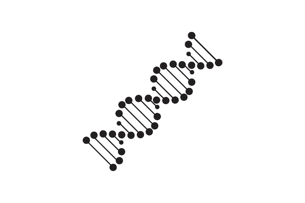 Icône De Ligne D'adn Ou De Chromosome