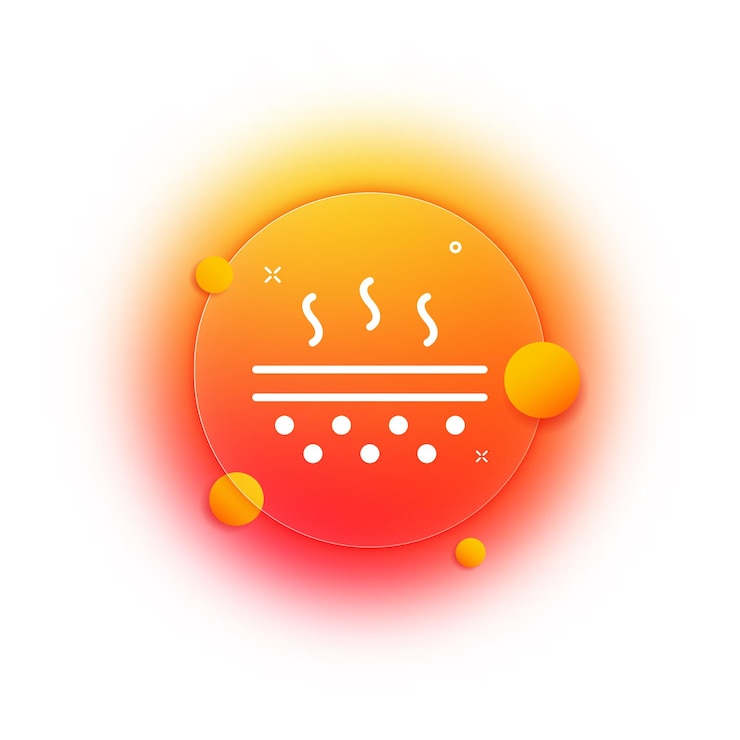 Vecteur icône de ligne d'évaporation évaporation de l'eau hydratant la peau soins de la peau concept de soins personnels style glassmorphism icône de ligne vectorielle pour les affaires et la publicité