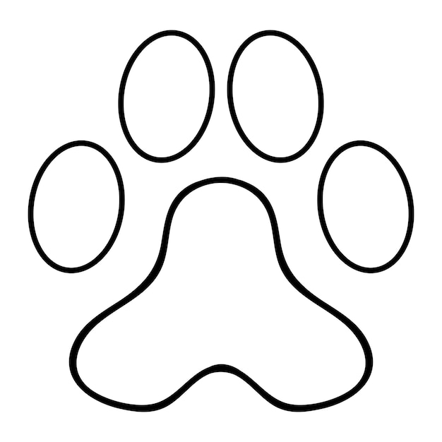 Vecteur icône de ligne de patte de loup transparente icône de ligne de patte de loup transparente icône de ligne de patte de loup transparente icône de ligne de patte de loup transparente