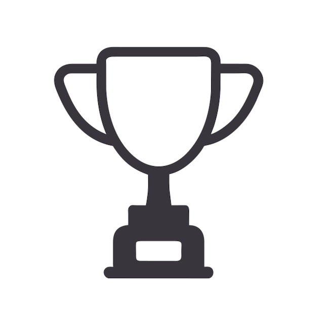 L'icône de la ligne de trophée