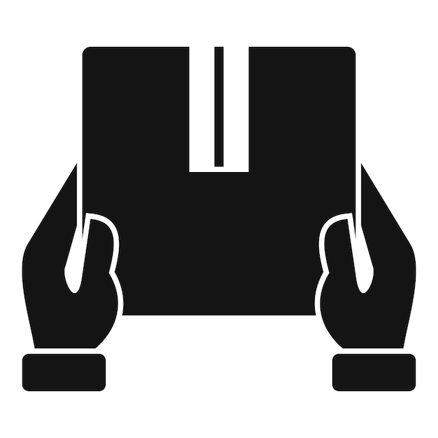 Vecteur icône de livraison à domicile boîte illustration simple de l'icône vectorielle de livraison à domicile boîte pour la conception de sites web isolée sur fond blanc