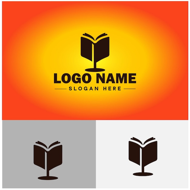 Icône De Livre Boutique De Livres Boutique De Bibliothèque Logo D'apprentissage éducatif Magasin De Connaissances Signe Symbole Ouvert
