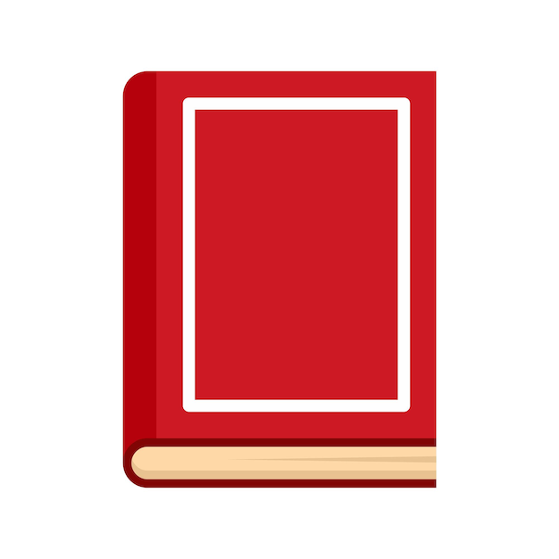 Vecteur icône de livre scolaire illustration plate de l'icône vectorielle du livre scolaire pour la conception de sites web