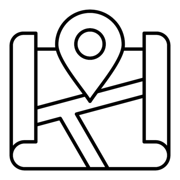 Icône de localisation sur la carte