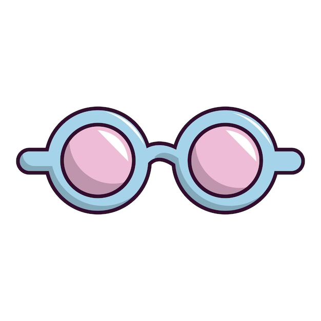 Vecteur icône de lunettes magiques bleu rose illustration de dessin animé d'icône vectorielle de lunettes magiques bleu rose pour la conception de sites web