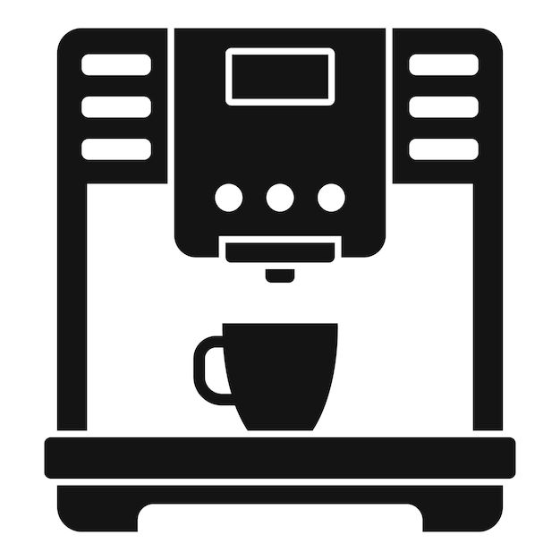 Vecteur icône de machine à café americano illustration simple de l'icône vectorielle de machine à café americano pour la conception de sites web isolée sur fond blanc