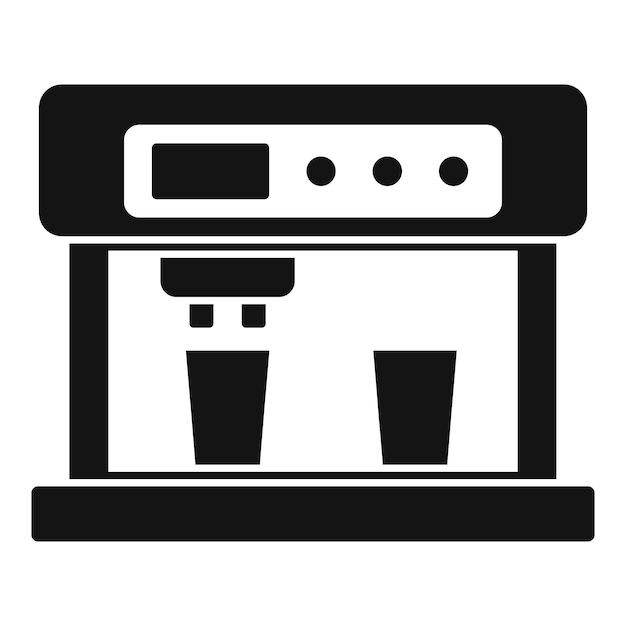 Icône de machine à café au lait illustration simple de l'icône vectorielle de machine à café au lait pour la conception de sites Web isolée sur fond blanc