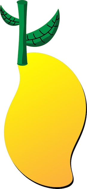 Vecteur icône de mangue illustration vectorielle d'un fruit tropical