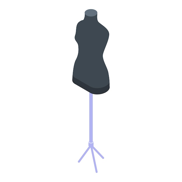 Vecteur icône de mannequin en plastique isométrique de l'icône vectorielle de mannequin en plastique pour la conception de sites web isolée sur fond blanc