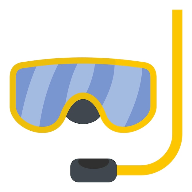 Vecteur icône de masque de plongée illustration plate de l'icône de vecteur de masque de plongée pour le web