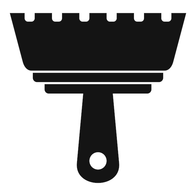 Vecteur icône de mastic en acier carreleur illustration simple de l'icône vectorielle de mastic en acier carreleur pour la conception de sites web isolée sur fond blanc