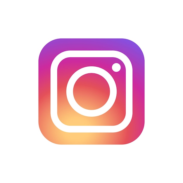 Vecteur icône de médias sociaux populaires instagram editorial uniquement kiev ukraine 3 décembre 2019