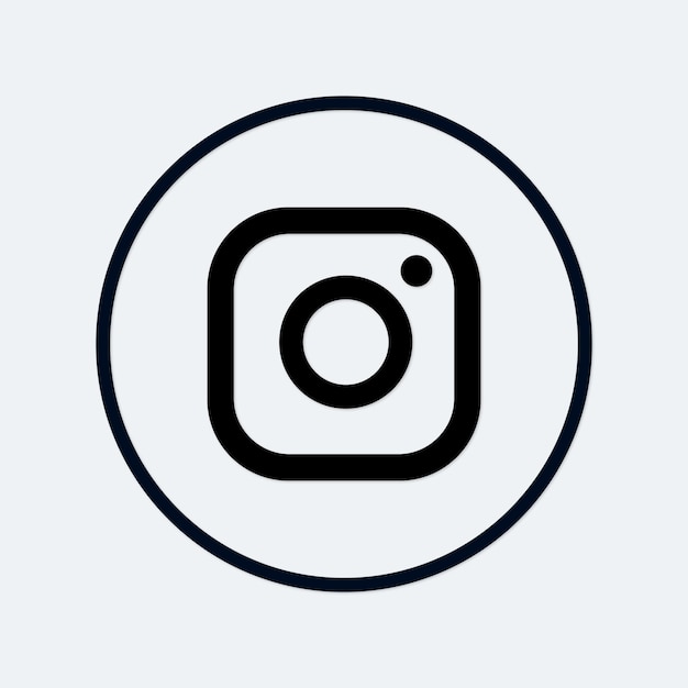 Vecteur icône de médias sociaux vecteur instagram