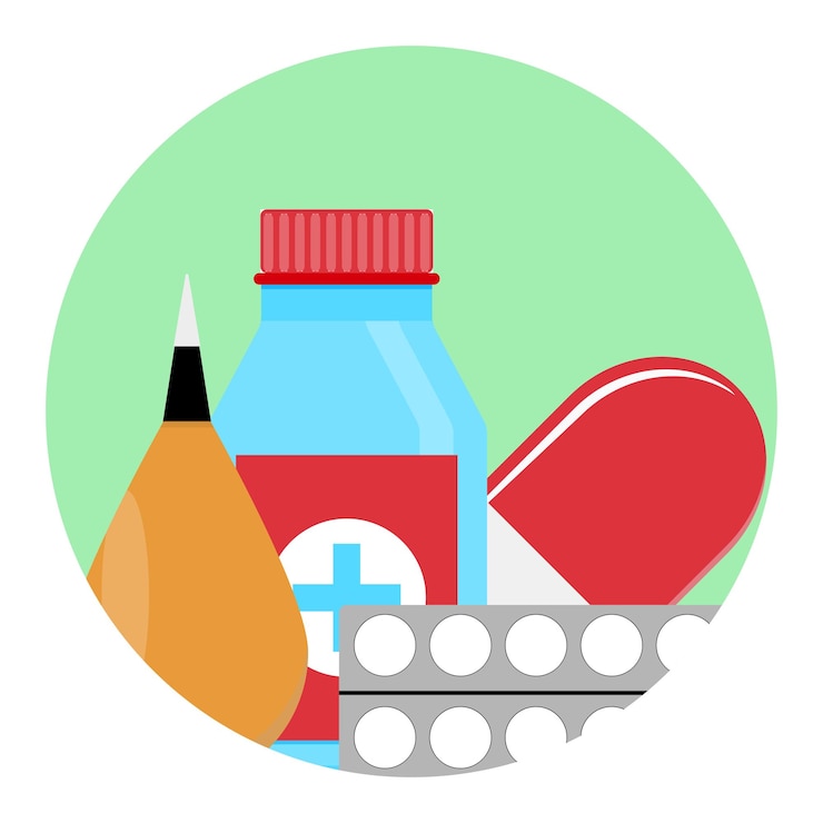 Vecteur icône médicaments et médicaments