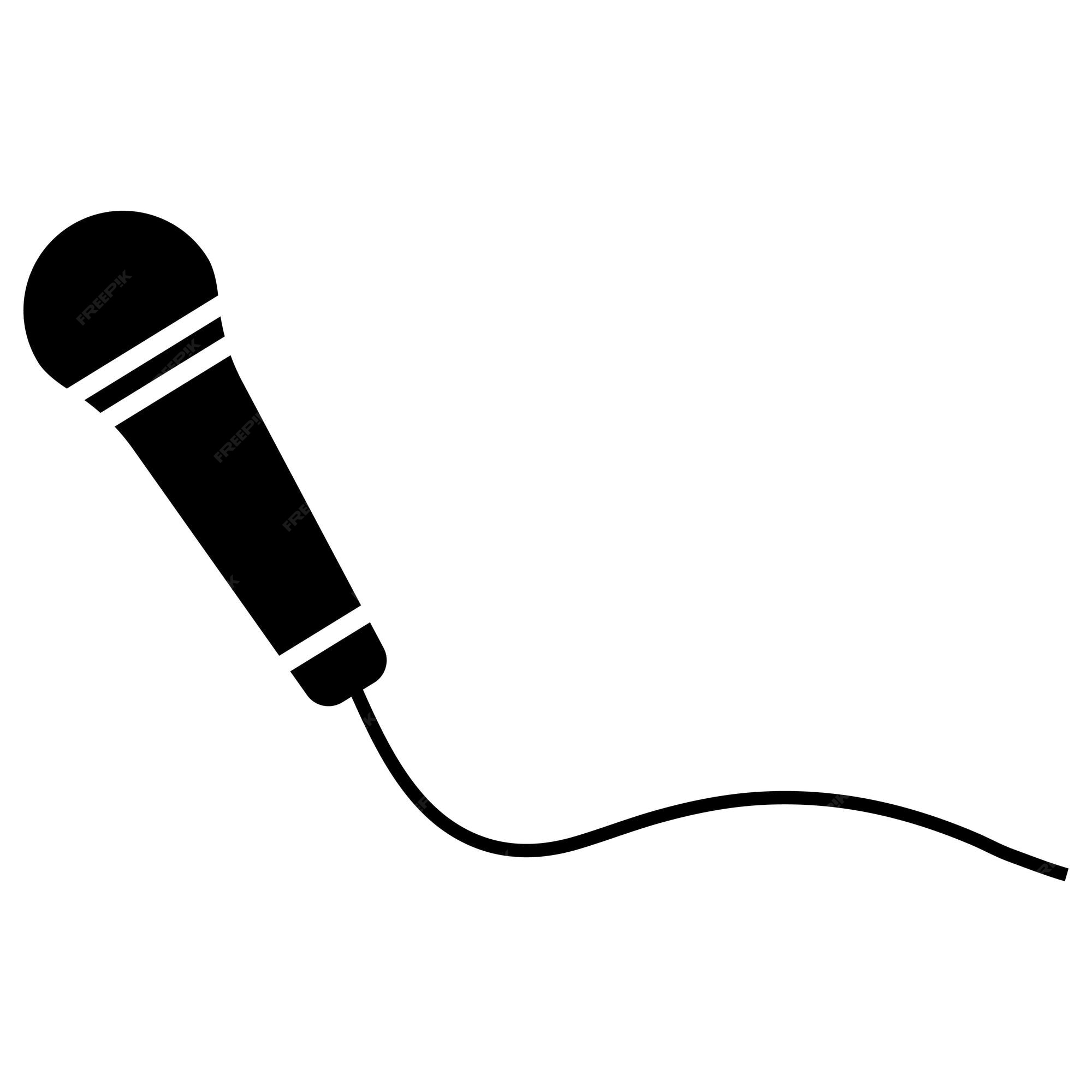 Icône Micro Cardioïde Micro Chanter Vocal Noir Microphone à Condensateur  Karaoké