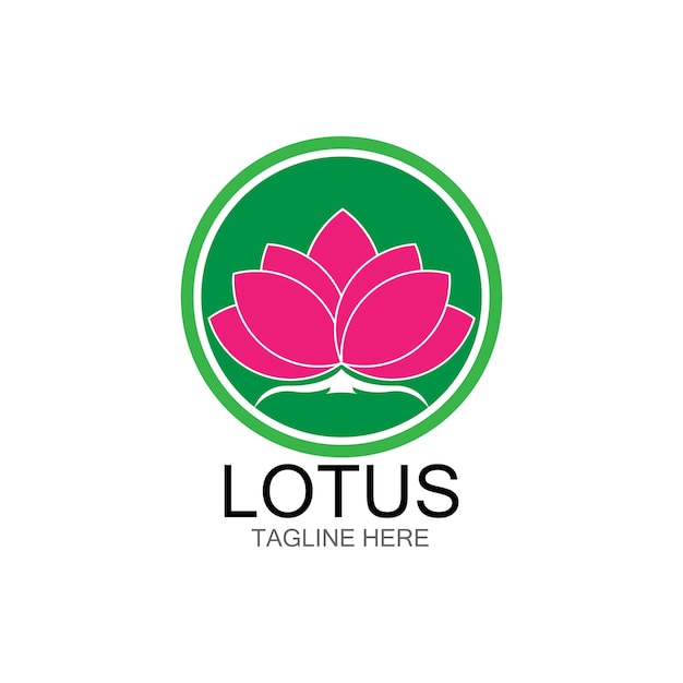 Icône De Modèle De Logo De Conception De Fleurs De Lotus