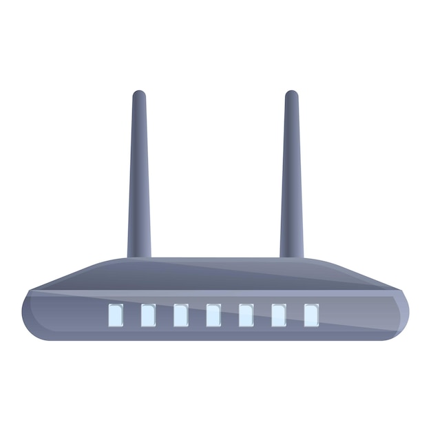 Icône de modem domestique Wi-Fi Icône vectorielle de modem familial Wi-Fi pour la conception de sites Web isolée sur un fond blanc