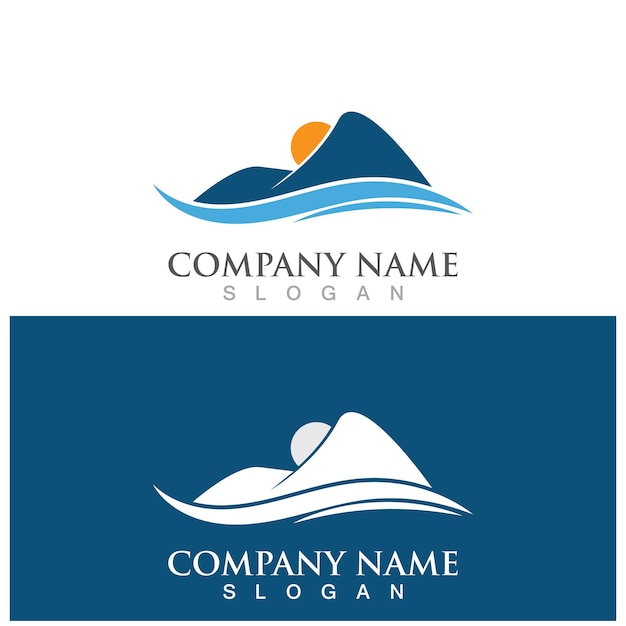 Icône de montagne Logo