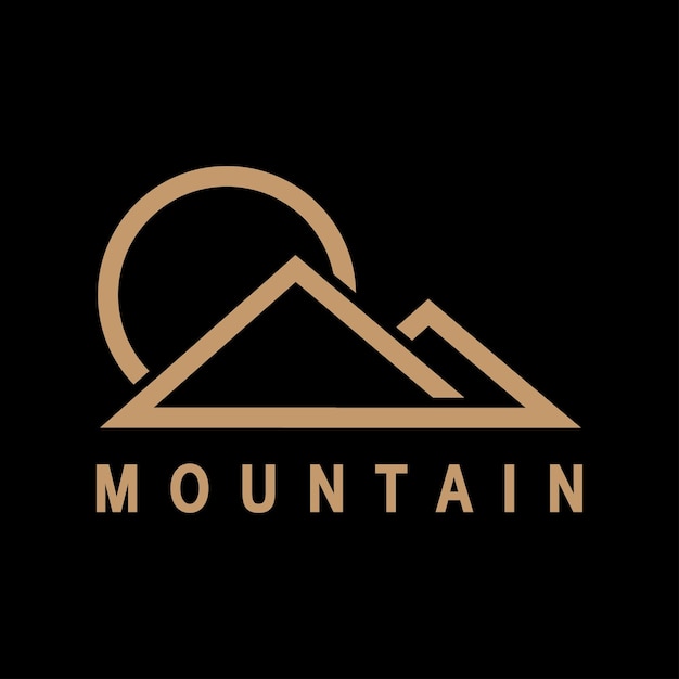 Icône de montagne Logo