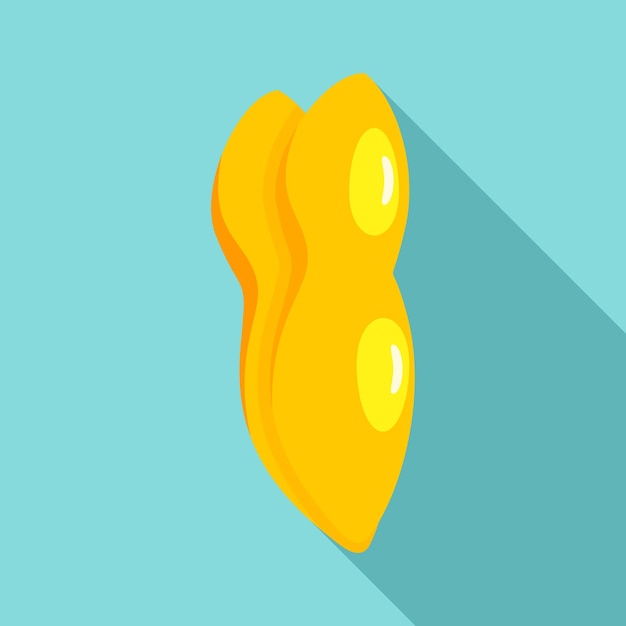 Vecteur icône de morceau de durian illustration plate d'une pièce de durian icône vectorielle pour la conception de sites web