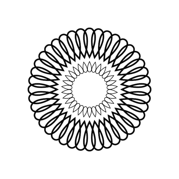 Icône de motif radial cercle
