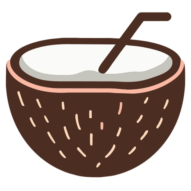 l'icône de la noix de coco