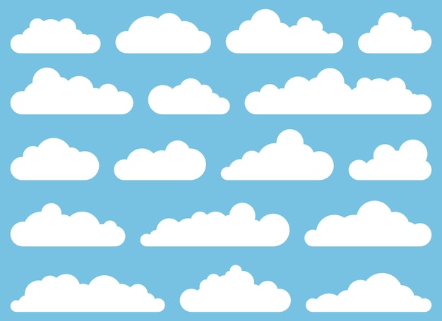 Icône de nuage dans l'illustration vectorielle de style plat