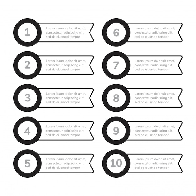 Icône numérotée simple en forme de cercle avec rappel.