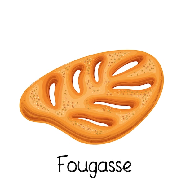 Icône de pain fougasse