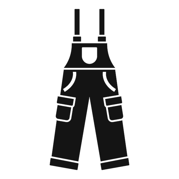 Icône de pantalon de chasseur Illustration simple de l'icône vectorielle de pantalon du chasseur pour la conception web isolée sur fond blanc
