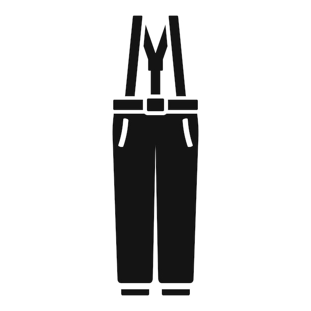 Icône de pantalon de ski Illustration simple de l'icône vectorielle de pantalon de ski pour la conception de sites Web isolée sur fond blanc