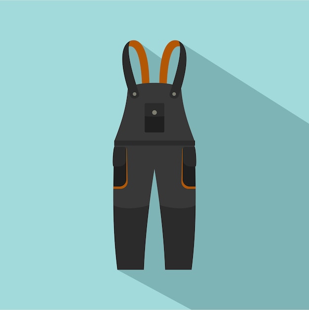 Vecteur icône de pantalon de travail illustration plate de l'icône vectorielle de pantalon de travail pour la conception de sites web