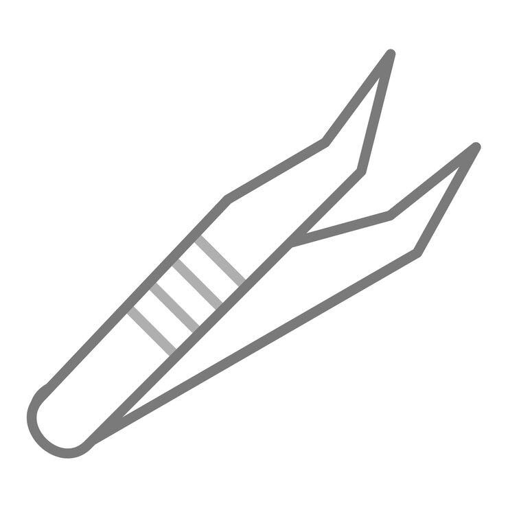 Vecteur icône des pincettes
