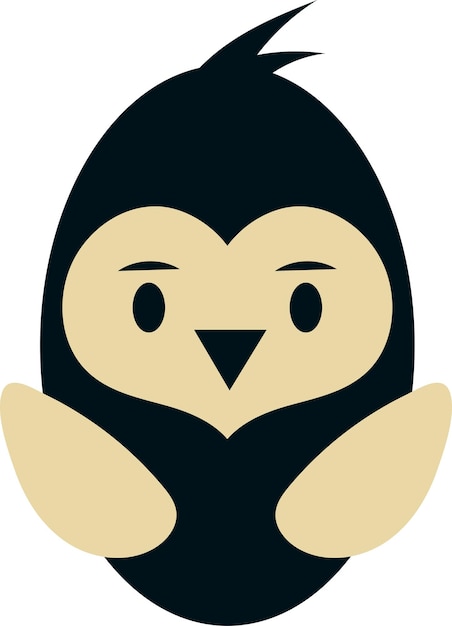 Icône De Pingouin Mignon Dessin Animé