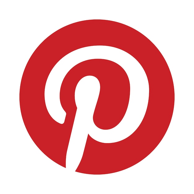 L'icône de pinterest, le logo, les médias sociaux, l'iPhone, la technologie des affaires, l'ordinateur, le téléphone de table, le numérique.