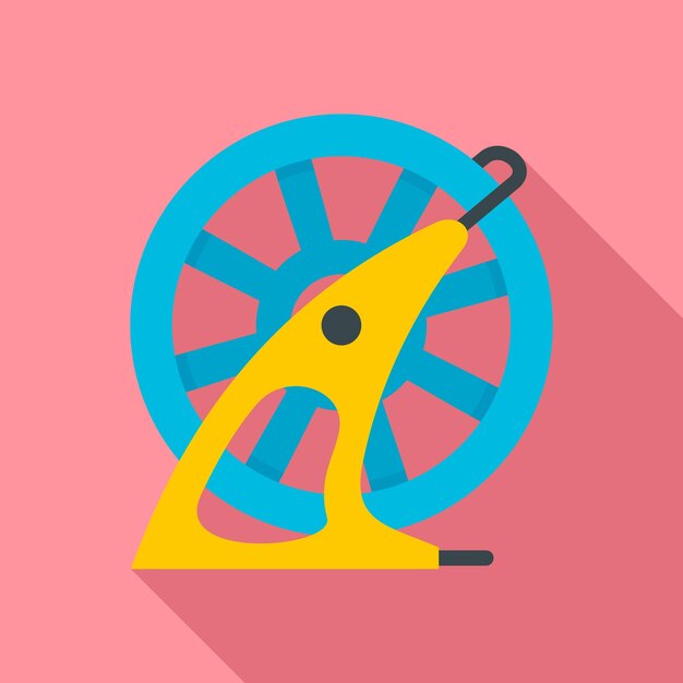 Vecteur icône de piscine de roue de tuyau illustration plate de l'icône vectorielle de piscine de roue de tuyau pour la conception de sites web